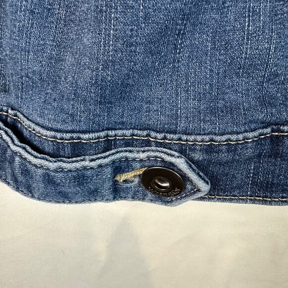 Wrangler Authentics Women's Denim Jacket XL Blue Double Denim Chic Rodeo Earthy - Picture 11 of 13